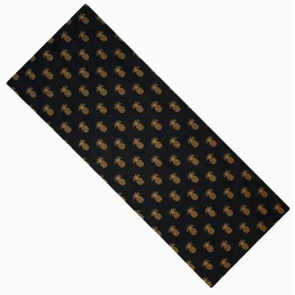 Primitive Colonial Coverlet Pineapple Town Black Table Runner‎ 14x36" NEW